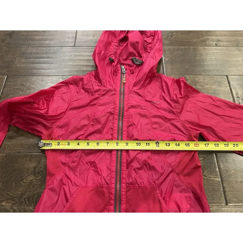 Lole Womens Pink Full Zip Hooded Water Repellent Raincoat Jacket Size XS 2-4 - Picture 10 of 10